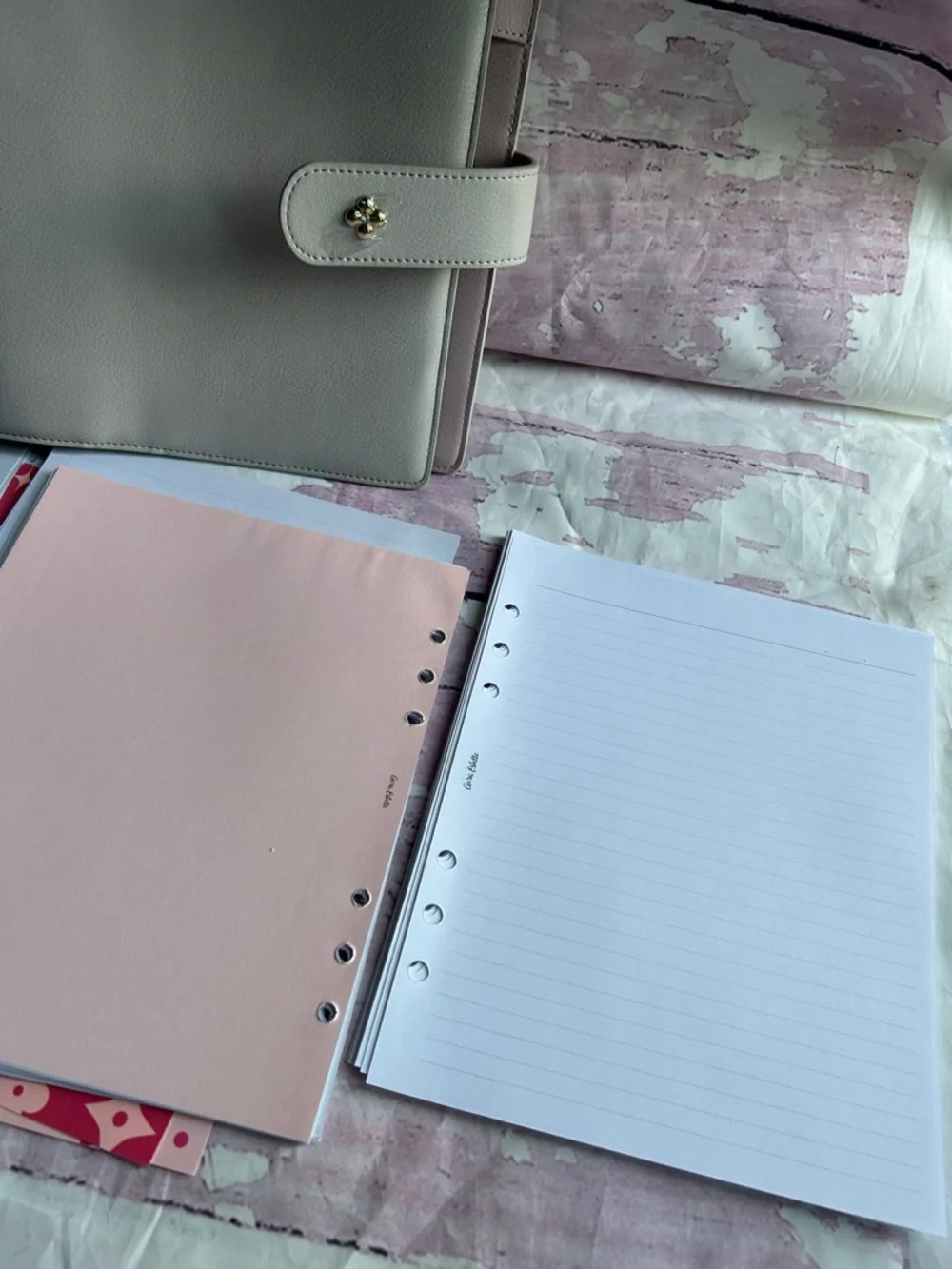 🎀Bundle Aura Estelle A5 wide planner w pink chic Inserts ✨ - Picture 6 of 8